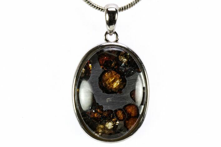 Seymchan Pallasite Meteorite Pendant - Russia #335521